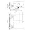 Смеситель для ванны WesnaArt Briz BRI20-310 настенный хром