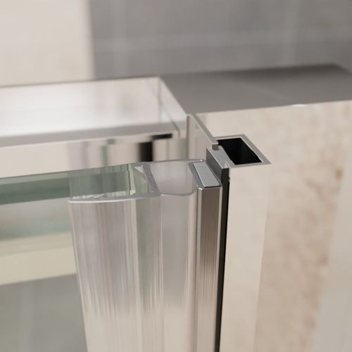 Душевая дверь RGW Passage 41081413-11 130х195 стекло прозрачное профиль хром - фото 3