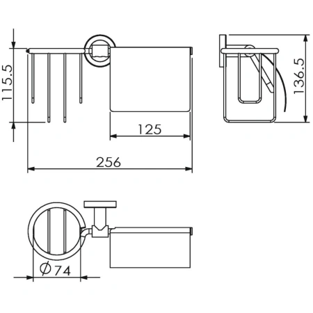 Бумагодержатель Langberger BURANO 11041P