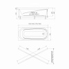 Ванна акриловая Niagara Atrio NG-A15070 150х70 пристенная прямоугольная без каркаса