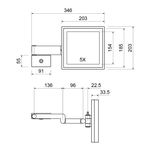 Зеркало с подсветкой Timo Selene 17074/17 - фото 2