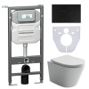 Инсталляция с кнопкой + унитаз + шумоизоляция Ceramica Nova CN6000_1001B_1000