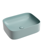 Раковина из сантехнического фарфора Ceramica Nova ELEMENT CN6052MLG 50х40 накладная цвет зеленый без отверстий под смеситель