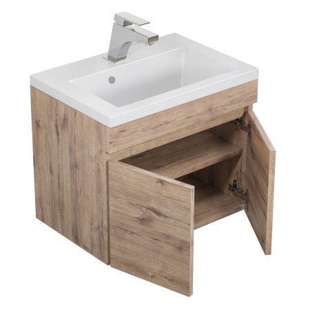 Тумба под раковину Uperwood Eva 3930213461 50х30 подвесная цвет коричневый