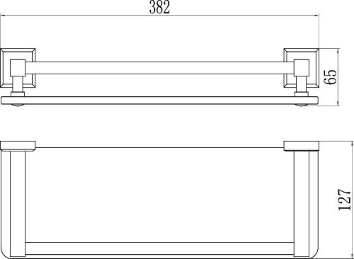 Полка в ванную комнату Savol S-409591 - фото 3