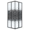 Душевой уголок Niagara Eco NG-1010-14QBLACK 100х100 стекло с рисунком профиль черный без поддона