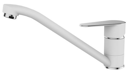 Смеситель для кухни Voda SW 05 W на мойку белый/хром - фото 2