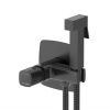 Гигиенический душ со смесителем Wasserkraft Nuthe 9100 9138 черный