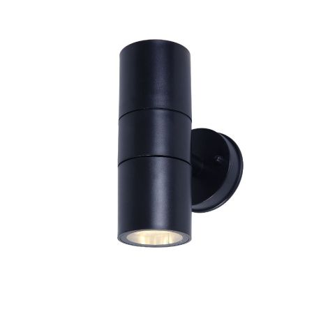 Уличный настенный светильник Uniel UUL-S22D-2x7W/GU10 IP65 BLACK