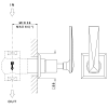 Наружная часть запорного вентиля 3/4" Nicolazzi Termostatico 4912CR28