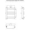 Полотенцесушитель водяной Тругор Идеал Идеал3/ПМ508050 55х80 хром