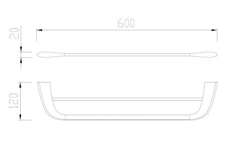 Полотенцедержатель ABBER Nord AA1553
