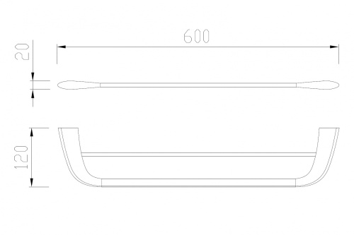 Полотенцедержатель ABBER Nord AA1553B - фото 4
