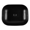Раковина из сантехнического фарфора Bond Cube S61-508 50х40 накладная цвет черный без отверстий под смеситель