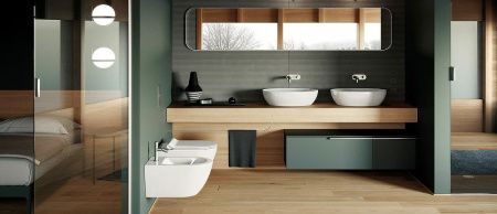 Раковина из сантехнического фаянса GSI Pura 884211_УЦ/2 60х40 накладная цвет белый