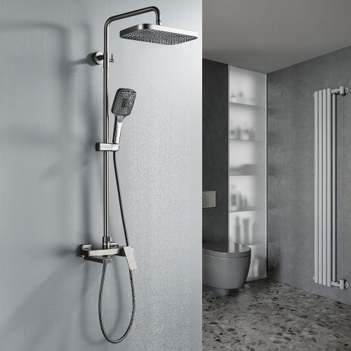 Душевая стойка Rose R1836T настенная цвет пепельный - фото 4