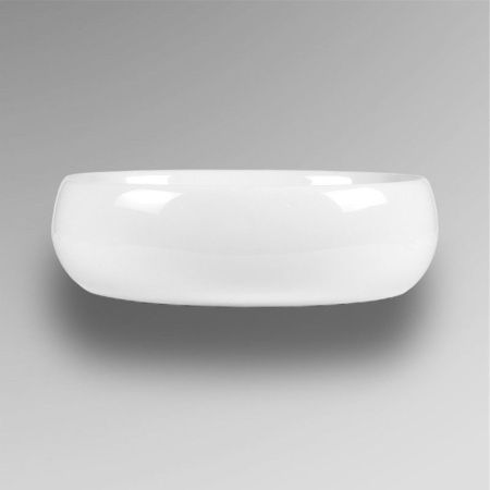 Раковина из сантехнического фарфора Bond Oval S58-490 50х40 накладная цвет белый без отверстий под смеситель