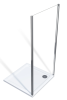 Боковая стенка Good Door SPIRIT СП00016 90х190 стекло прозрачное профиль хром