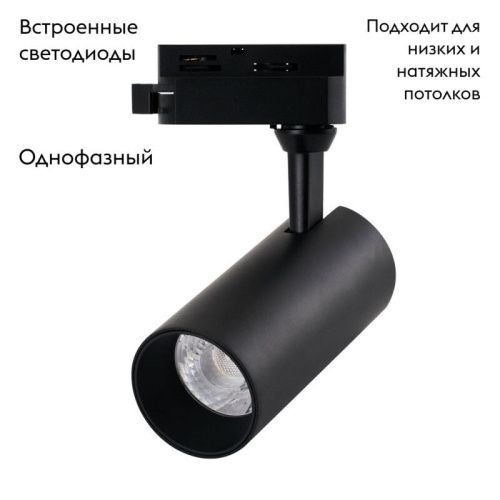 Трековый светильник Arte Lamp Regulus (Регулус) A4568PL-1BK - фото 2