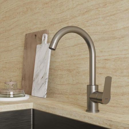 Смеситель для кухни Milardo Meal M01BNJ0M05 на мойку сатин