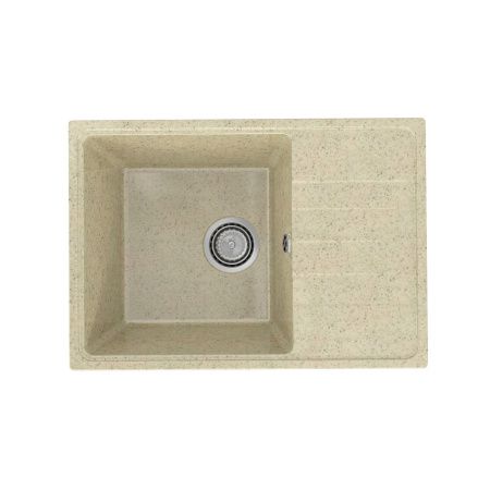 Кухонная мойка Practik PR-600 PR-M-600-002 60х40 цвет бежевый поверхность глянцевая