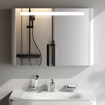 Зеркало-шкаф Am.Pm Sensation M30MCX1001WG 100х15х70 подвесной цвет белый Зеркало-шкаф Am.Pm Sensation M30MCX1001WG 100х15х70 подвесной цвет белый