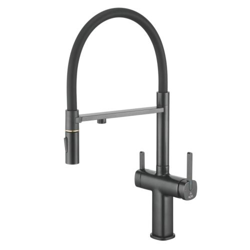 Смеситель для кухни Rose R358H на мойку черный