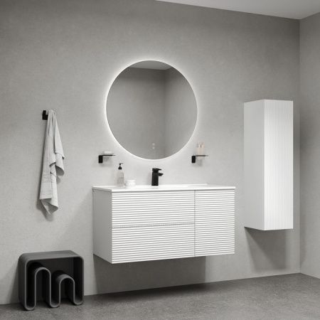 Тумба с раковиной Iddis Bild BIL10W0i95K 100х50 подвесная цвет белый