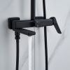 Душевая стойка Raffine F3699H настенная цвет черный