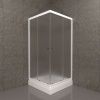 Душевой уголок Тритон Стандарт Щ0000061815 90х90 стекло матовое профиль белый с поддоном