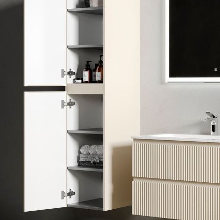 Шкаф-пенал Sancos SNOB R PSNR35CE 40х170 подвесной цвет бежевый