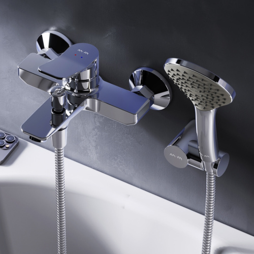 Смеситель для ванны и душа Am.Pm X-Joy F85A15000 настенный хром без термостата