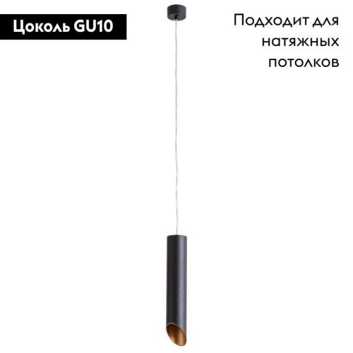 Светильник подвесной Arte Lamp PILON-GOLD (ПИЛОН-ГОЛД) A1536SP-1BK - фото 2