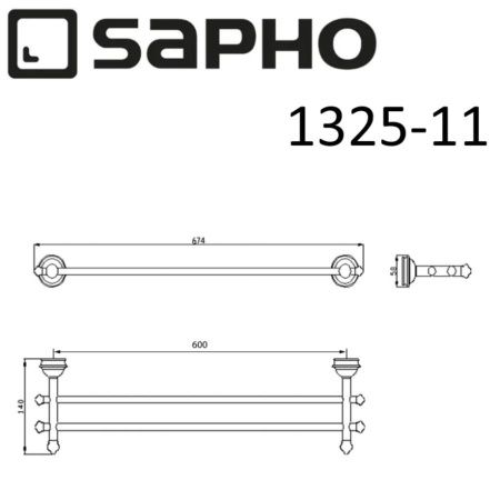 Полотенцедержатель Sapho ASTOR 1325-11