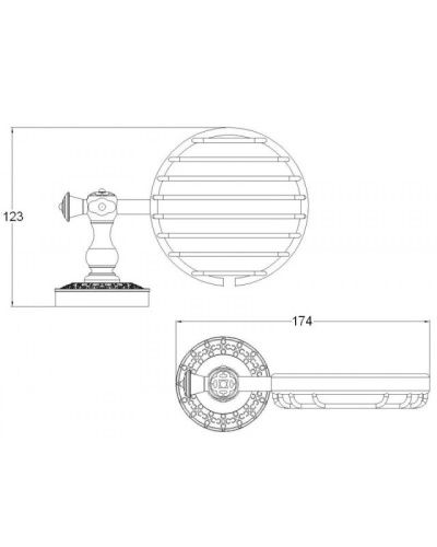 Мыльница Bronze de Luxe WINDSOR K25202 - фото 3