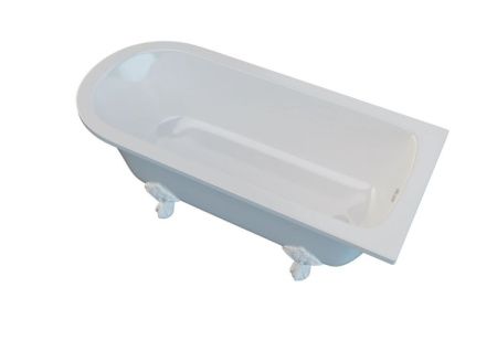 Ванна из литьевго мрамора Astra-Form Ретро 01010006 170х75 отдельностоящая асимметричная с ножками