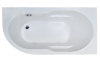 Ванна акриловая Royal Bath AZUR RB614201R 150х80 пристенная асимметричная без каркаса