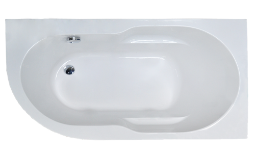 Ванна акриловая Royal Bath AZUR RB614203R 170х80 пристенная асимметричная