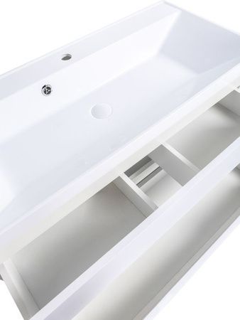 Тумба с раковиной Orange Line Li-100Tuw+RA100 100х50 цвет белый