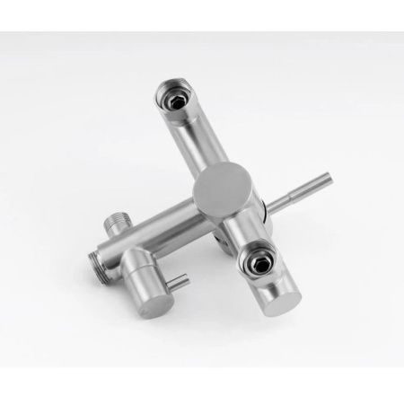 Душевая стойка Knotlor SS-06/1 настенная цвет нержавеющая сталь