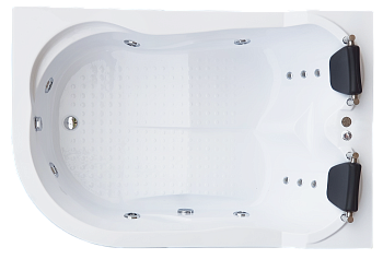 Ванна акриловая гидромассажная Royal Bath NORWAY RB331100CM-R 180х120 пристенная асимметричная с каркасом