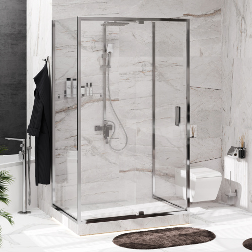 Душевой уголок WasserKRAFT Berkel 48P 48P21 120x90 стекло прозрачное 6 мм - фото 2