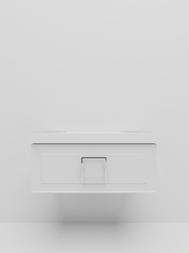 Тумба с раковиной La Fenice CUBO NFNC-01-CUB-B-80-1-80 90х36х49 подвесная цвет белый - фото 3