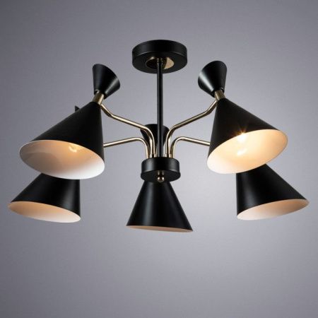 Люстра на штанге Arte Lamp Wellington (Веллингтон) A2711PL-5BK