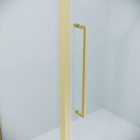 Душевая дверь Niagara Nova NG-45-10ASG 100х195 стекло прозрачное профиль золото