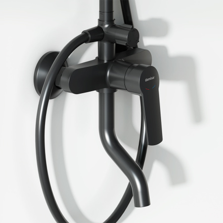 Душевая стойка Damixa Jupiter 977740300 настенная цвет черный