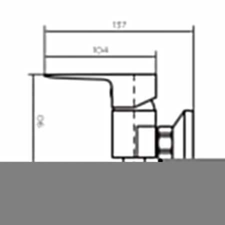 Смеситель для душа Dorff Prime New D4010200 настенный хром