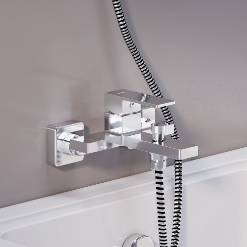 Смеситель для ванны и душа Damixa Gala 531000000 настенный хром без термостата - фото 4
