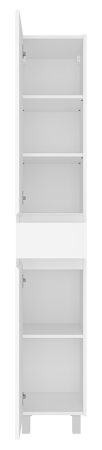 Шкаф-пенал Misty Алиса Э-Али0501-01Л 40х190 напольный цвет белый