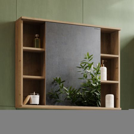 Зеркало-шкаф Onika Легран 209031 90х70 подвесной цвет коричневый